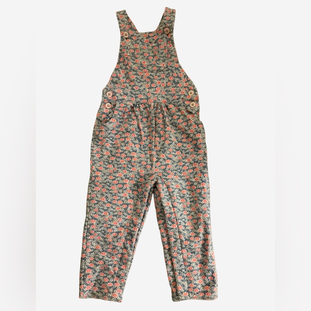 Baby Boden Floral Kids Overalls